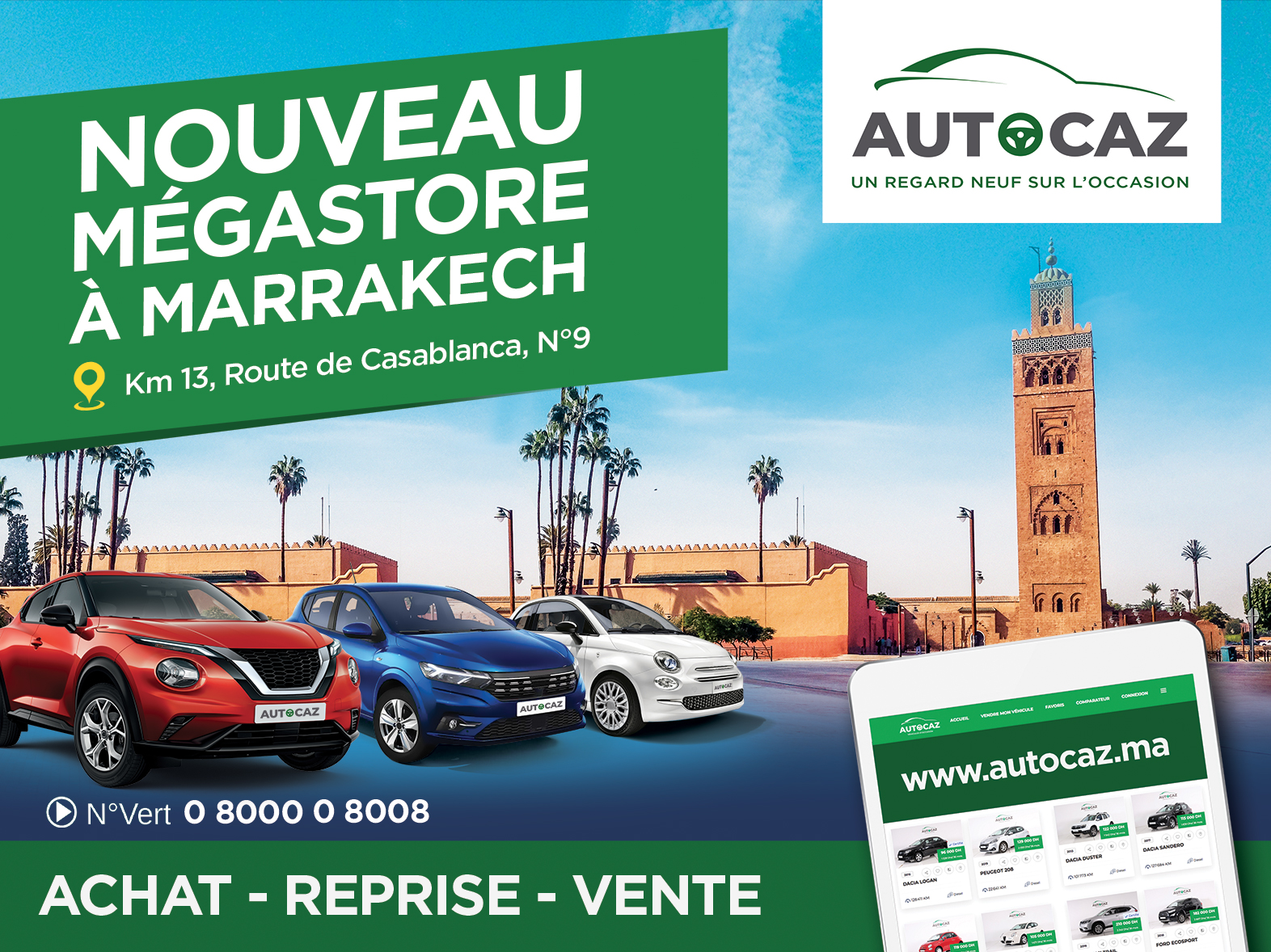 Un nouveau mégastore Autocaz à Marrakech !