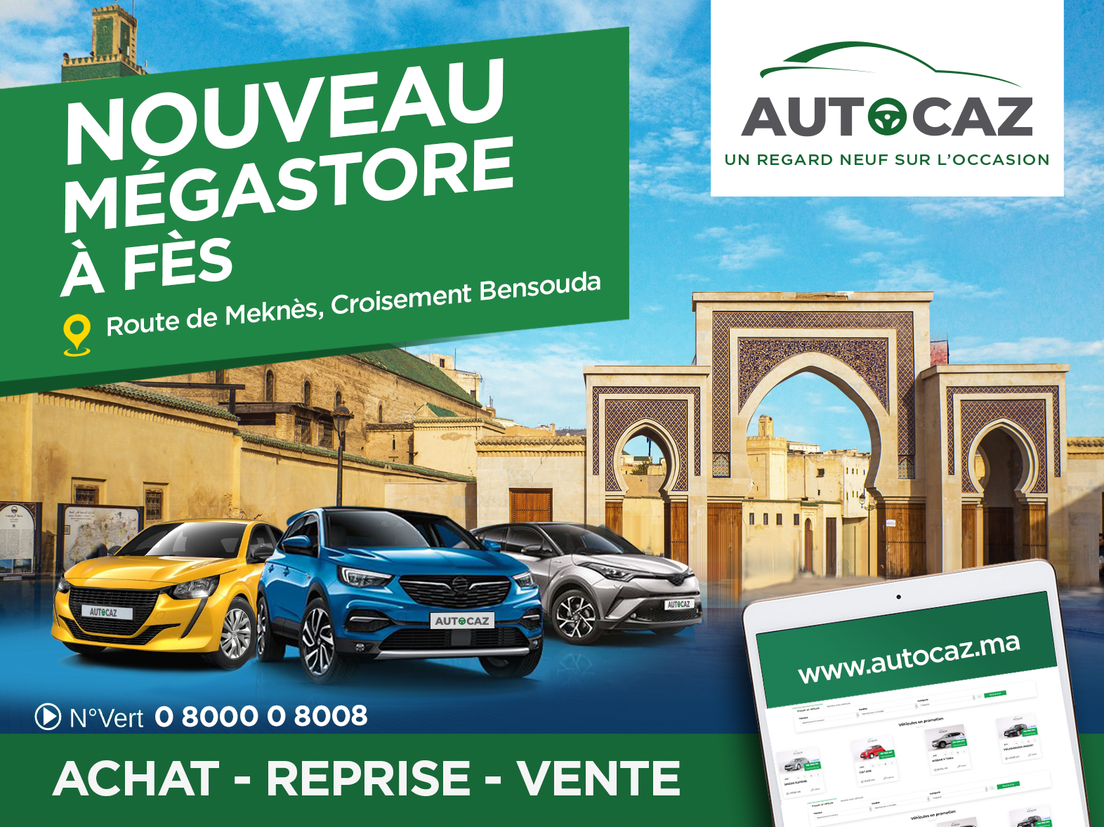 La famille Autocaz s’agrandit et s’implante a FES!